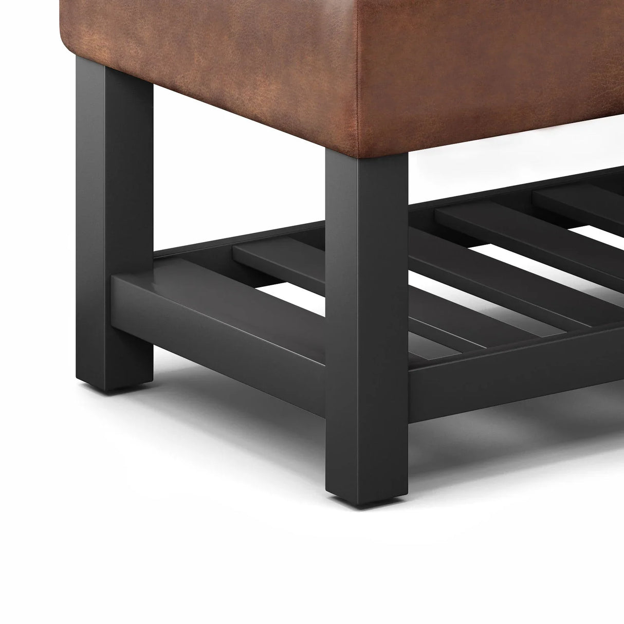 Cosmopolitan - Storage Ottoman Bench With Open Bottom - Furniture Home Direct