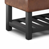 Cosmopolitan - Storage Ottoman Bench With Open Bottom - Furniture Home Direct