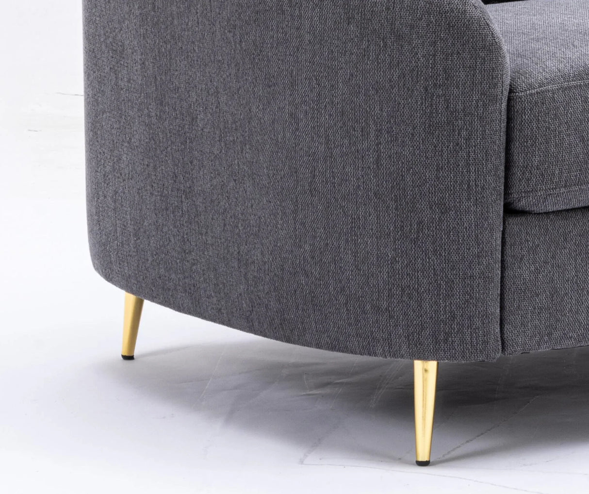 Yuina Gray Linen 3 Pieces Living Room Set - Furniture Home Direct