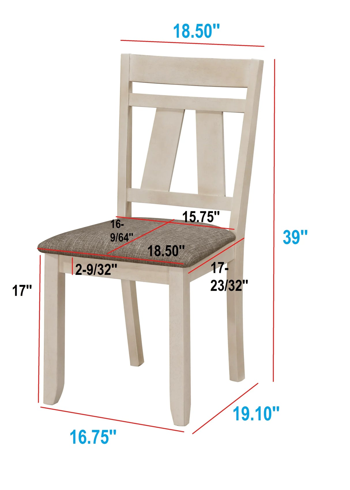 Dining Set Extendable Table with 6 Upholstered Chairs Cream - Furniture Home Direct