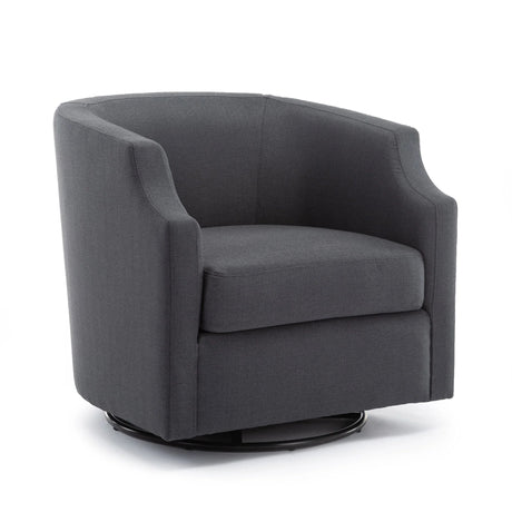 Isabelle - Swivel Glider Barrel Chair - Furniture Home Direct