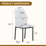 Luxury Simple Chair With Metal Leg - Furniture Home Direct