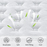 12" Hybrid Mattress Individual Pocket Spring, 7 Zoned Memory Foam - Furniture Home Direct