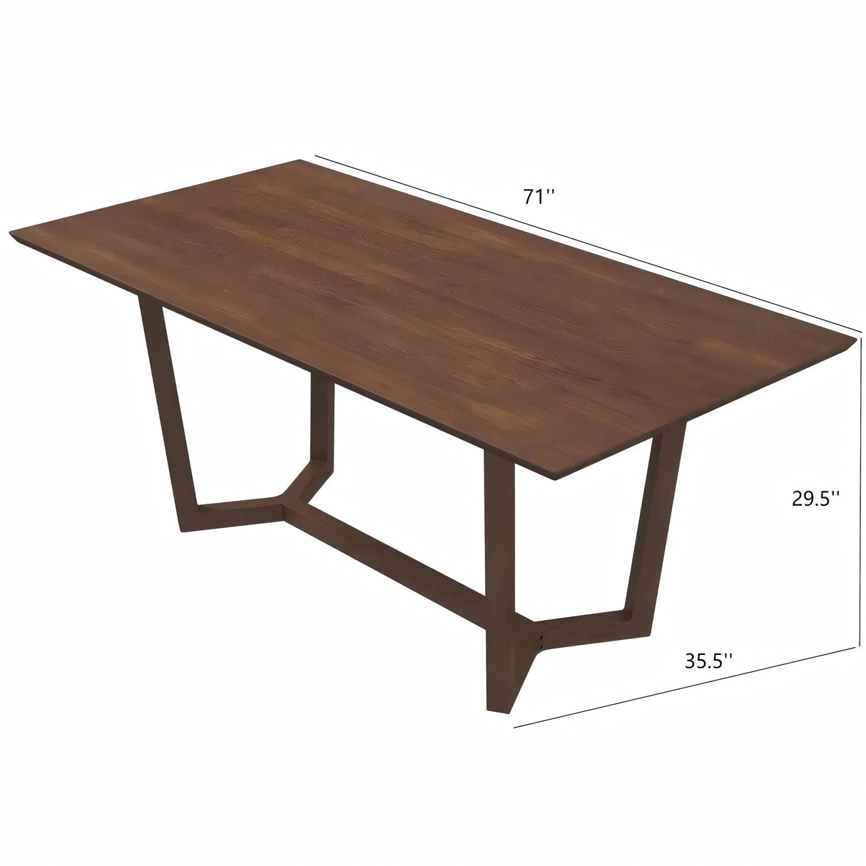 Marina - Mid-Century Modern Design Dining Table - Furniture Home Direct