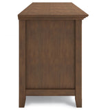 Amherst - Wide TV Media Stand - Rustic Natural Aged Brown - Furniture Home Direct