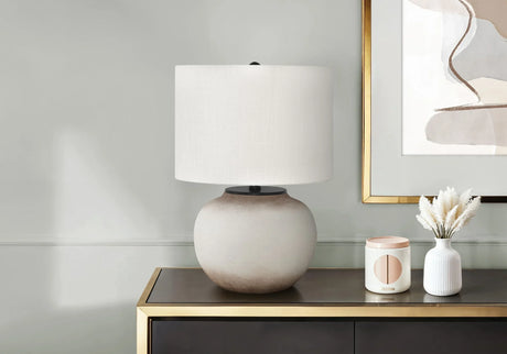 Modern Lighting, Table Lamp, Ceramic - Cream - Furniture Home Direct