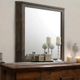 Elettra - Rustic Mirror - Walnut - Furniture Home Direct
