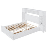 Bed With All In One Cabinet, Shelf And Sockets - Furniture Home Direct