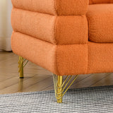 2 PC Living Room Set ( 2 Sofas) - Orange - Furniture Home Direct