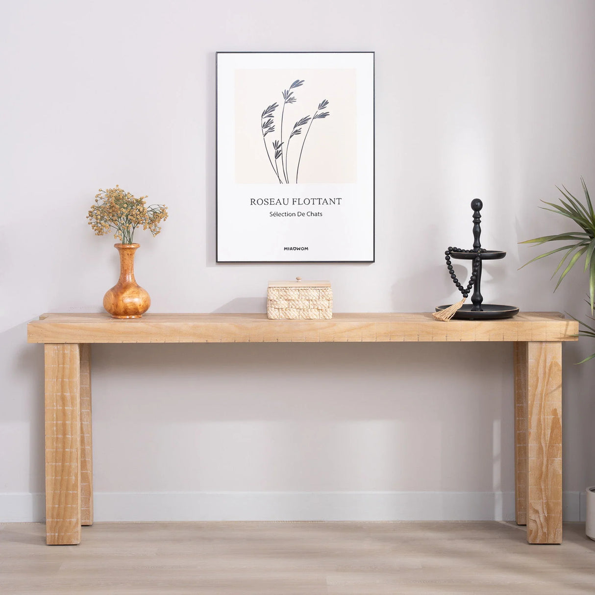 Long Wood Console Table - Furniture Home Direct