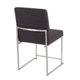 Fuji - Contemporary High Back Dining Chair, Modern Elegance (Set of 2) - Furniture Home Direct