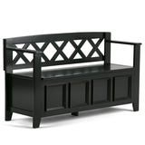 Amherst - Handcrafted Entryway Storage Bench - Furniture Home Direct