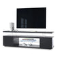 TV Stant With LED And Large Side Cabinet - Furniture Home Direct
