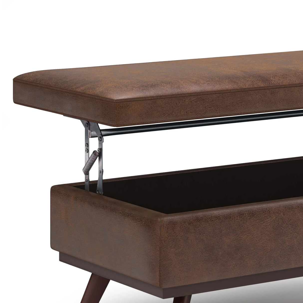 Owen - Lift Top Large Coffee Table Storage Ottoman, Mid Century Style - Furniture Home Direct