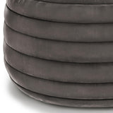 Vivienne - Upholstered Round Pouf - Furniture Home Direct