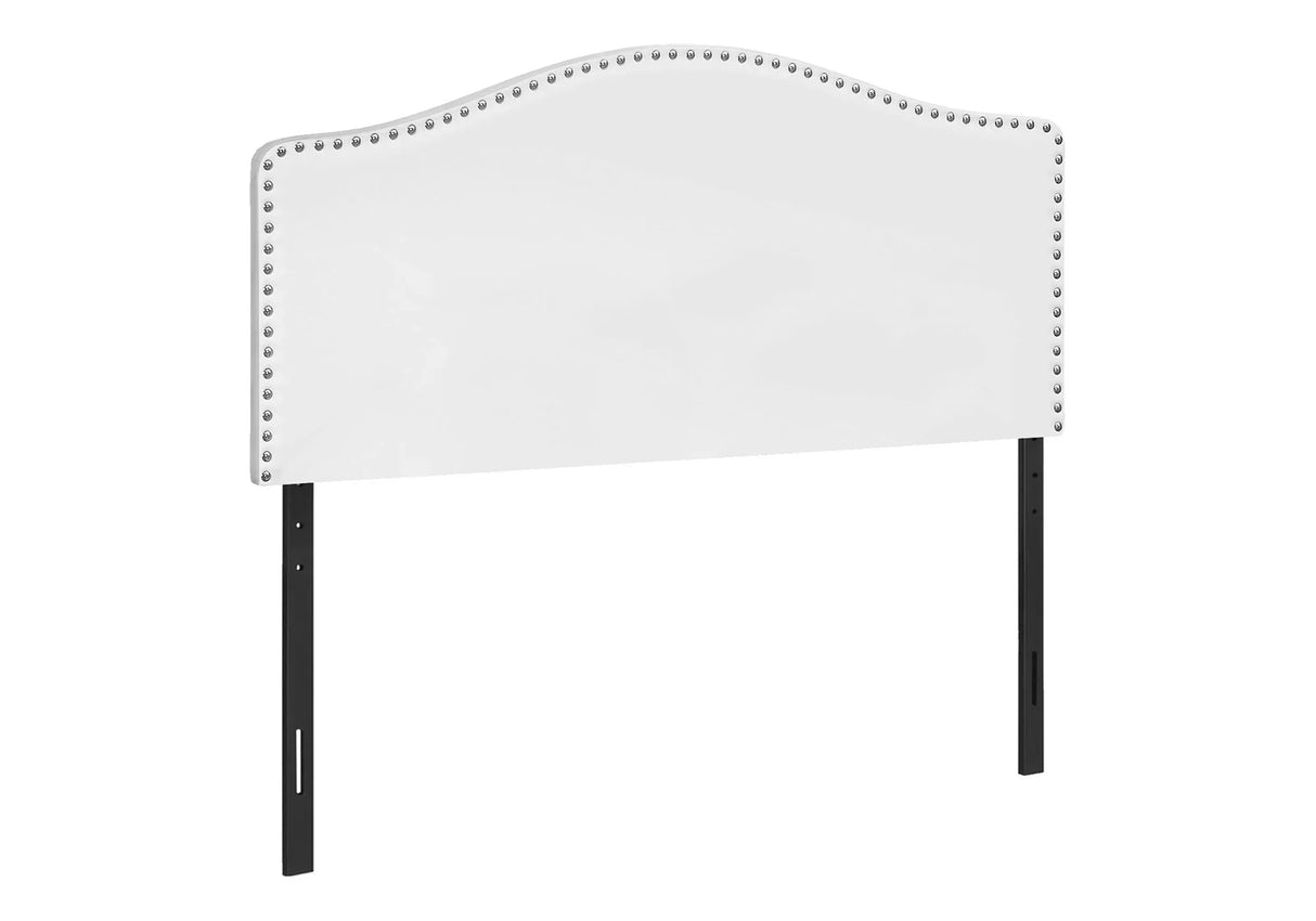 Full Size, Bed Headboard Only, Upholstered, Transitional - White - Furniture Home Direct