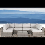 Seating Set With Cushions Handcrafted Wicker Design - Furniture Home Direct