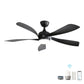 Modern Ceiling Fan With 3 Color Dimmable Light 5 ABS Blades Smart Remote Control Reversible Dc Motor - Furniture Home Direct