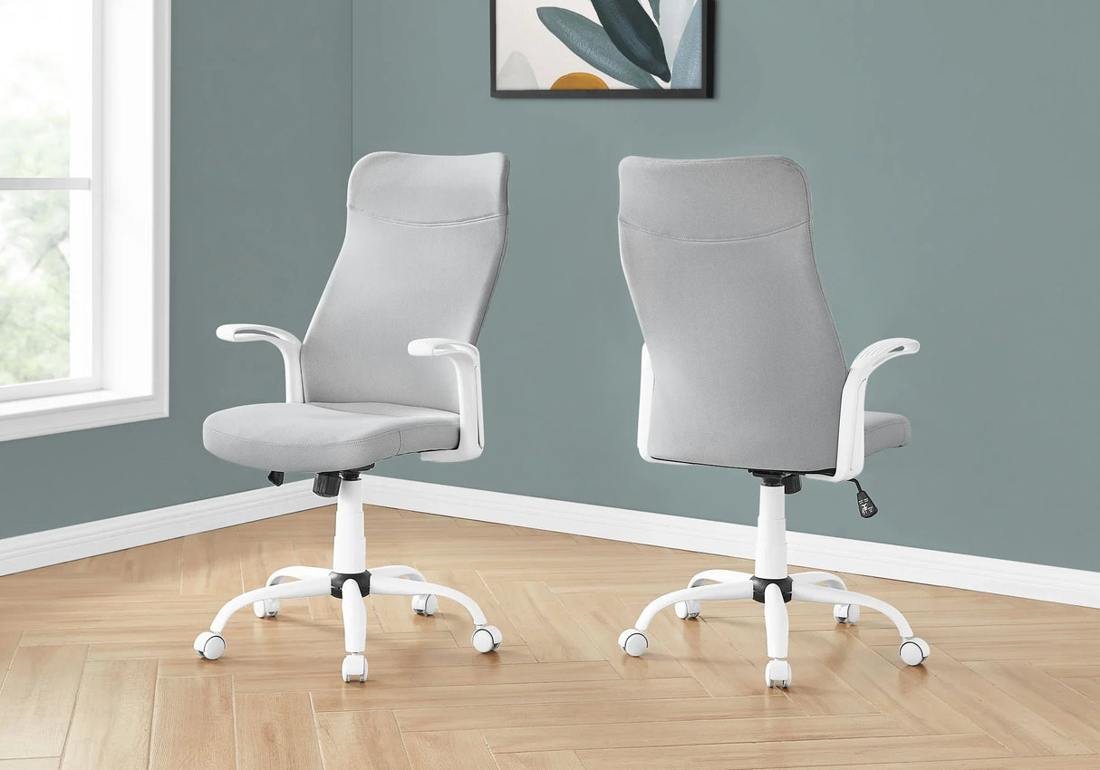 Office Chair, Adjustable Height, Swivel, Armrests, Contemporary & Modern - Furniture Home Direct