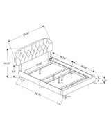 Bed Upholstered Leather Look - Furniture Home Direct
