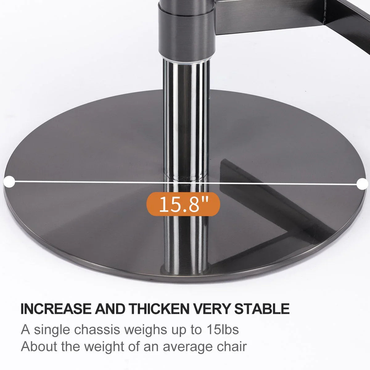 Titanium Stainless Steel Bar Stool, Swivel Adjustable Height For Kitchen Counter And Dining Room - Furniture Home Direct