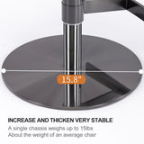 Titanium Stainless Steel Bar Stool, Swivel Adjustable Height For Kitchen Counter And Dining Room - Furniture Home Direct