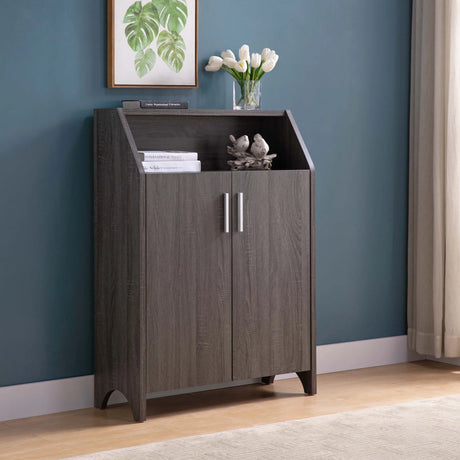 Modern Shoe / Storage Cabinet Two Door With 4 Shelves - Furniture Home Direct