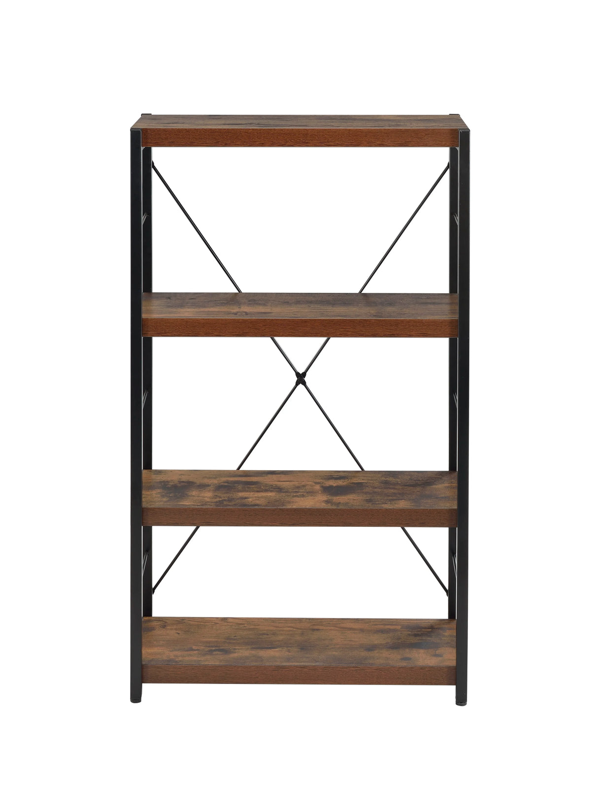 Bob - Bookshelf - Weathered Oak / Black - Furniture Home Direct