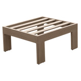Patio Indoor Outdoor Aluminum Ottoman Footstool With Cushion - Furniture Home Direct