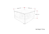 Sheffield - Handcrafted Square Pouf - Furniture Home Direct