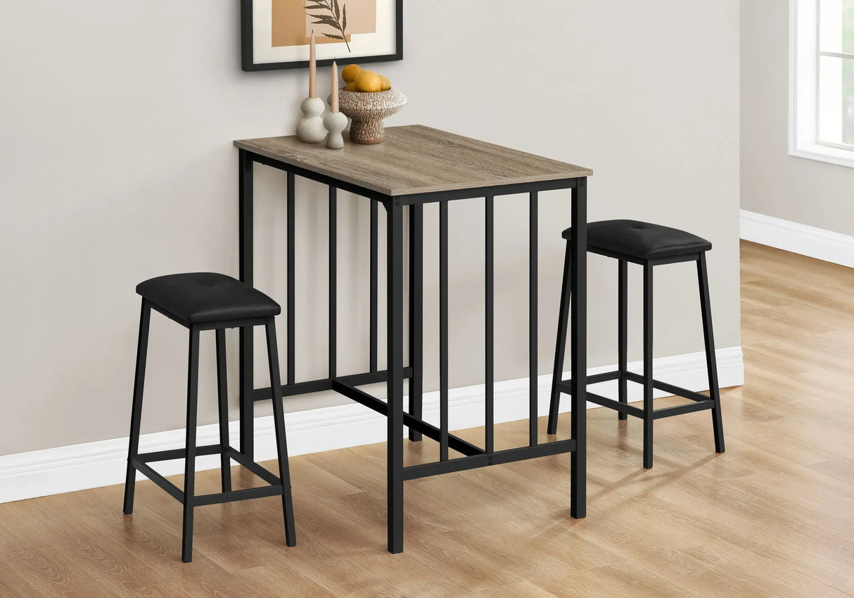 3 Pieces Dining Set, Counter Height, Rectangular, Small, Contemporary & Modern - Furniture Home Direct