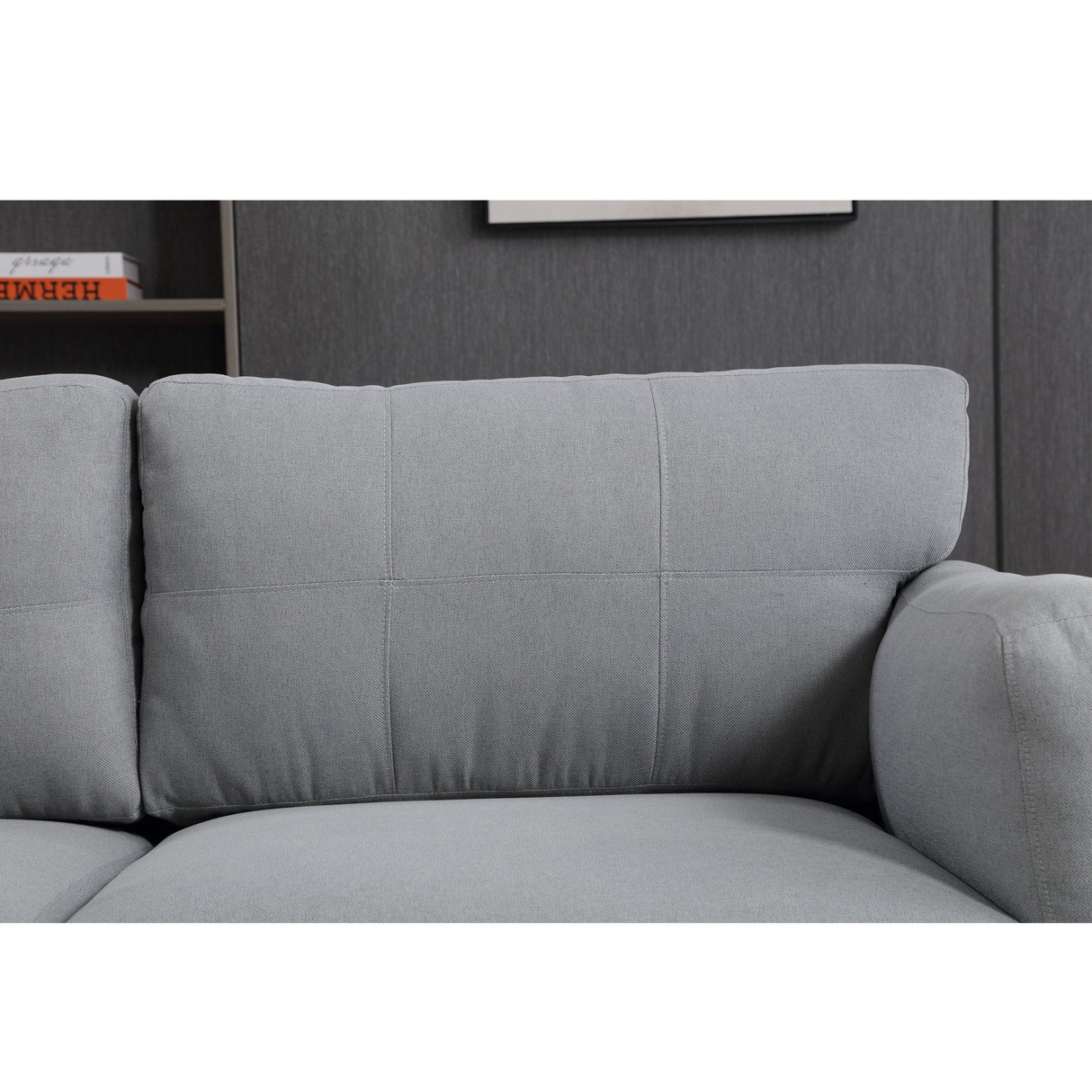 Modern 3 Piece Living Room Set - Gray - Furniture Home Direct
