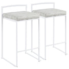 Fuji - Simple Elegance, Contemporary Stackable Counter Stool - Furniture Home Direct