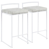 Fuji - Simple Elegance, Contemporary Stackable Counter Stool - Furniture Home Direct