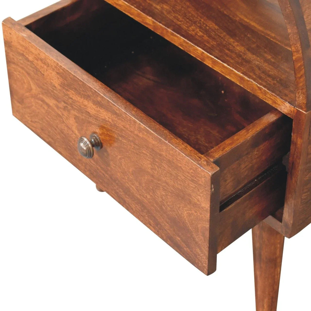 Dome Bedside Table - Brown - Furniture Home Direct