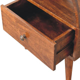 Dome Bedside Table - Brown - Furniture Home Direct