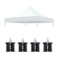 Canopy Replacement Top With 4 Pack W8 Bags, Pop Up Tent Cover Only, Frame Not Included - Furniture Home Direct