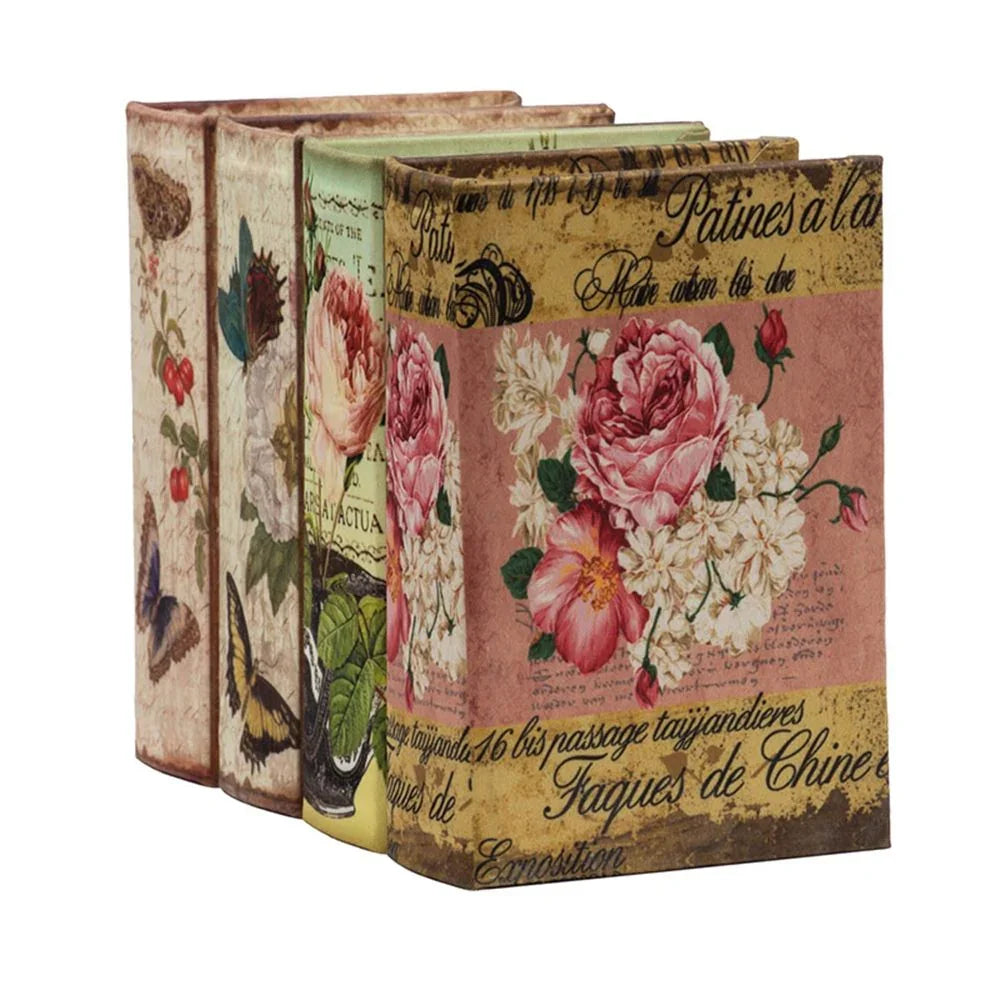 Book Boxes (Set of 4) - Multi - Furniture Home Direct