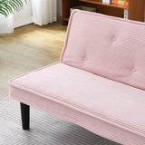 Versatile Corduroy Sofa Bed With Solid Wood Frame - Furniture Home Direct