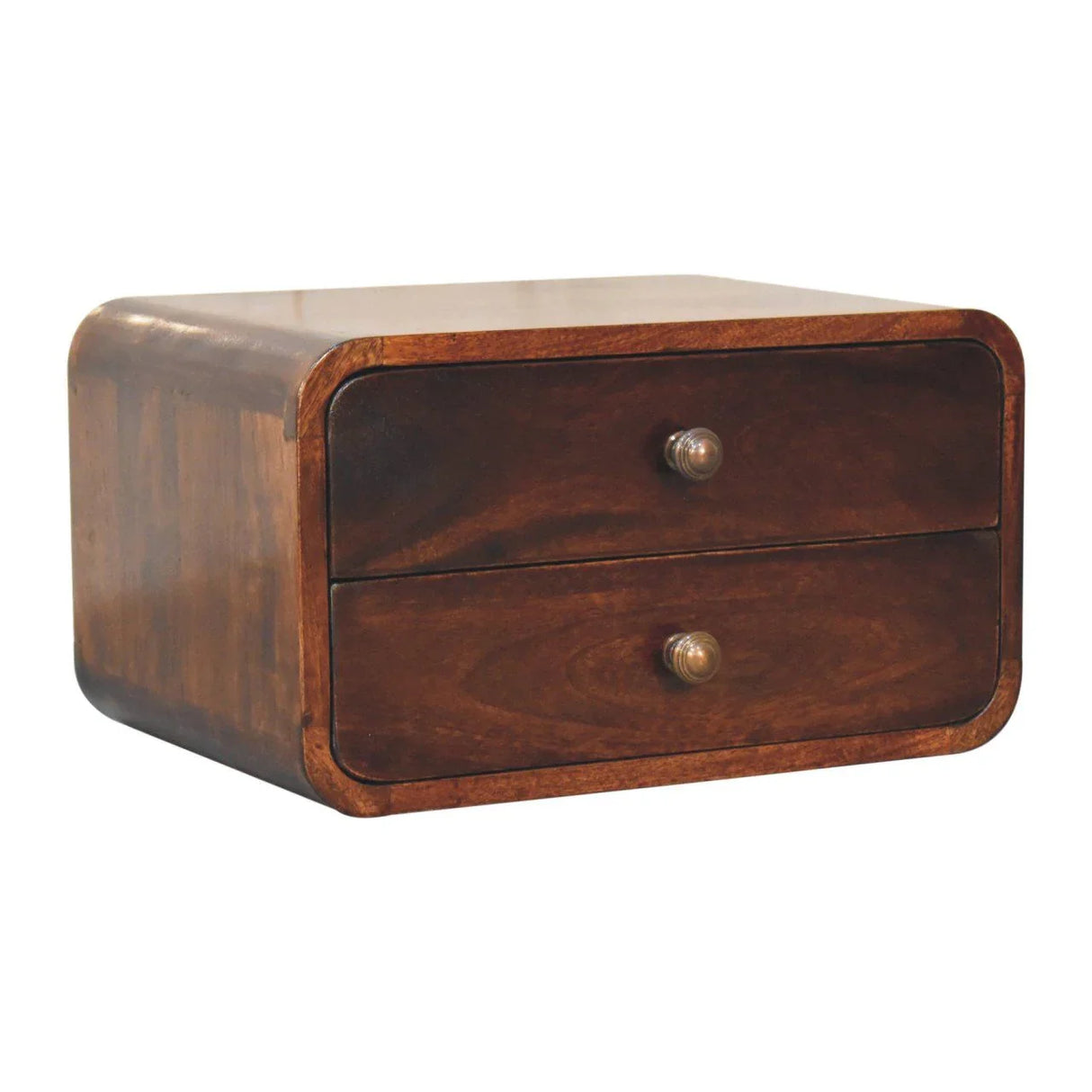 Curved Wall Mounted Bedside Nightstand - Furniture Home Direct