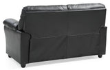 Chic Padded Loveseat For Modern Living - Black - Furniture Home Direct