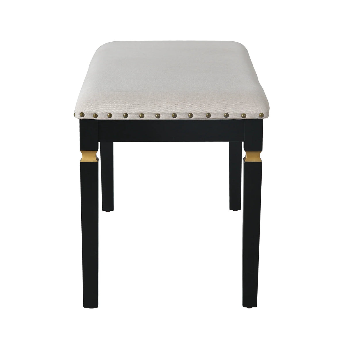 Dining Set With Tufted High Back Chairs And Bench Black - Furniture Home Direct