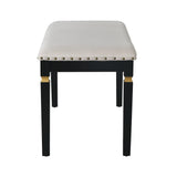Dining Set With Tufted High Back Chairs And Bench Black - Furniture Home Direct