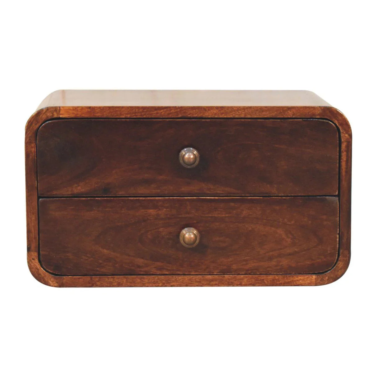 Curved Wall Mounted Bedside Nightstand - Furniture Home Direct