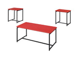 GT - 3 Piece Carbon Fiber Wrap Coffee Table And End Table (Set of 3) - Furniture Home Direct