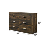 Elettra - Rustic Dresser - Walnut - Furniture Home Direct