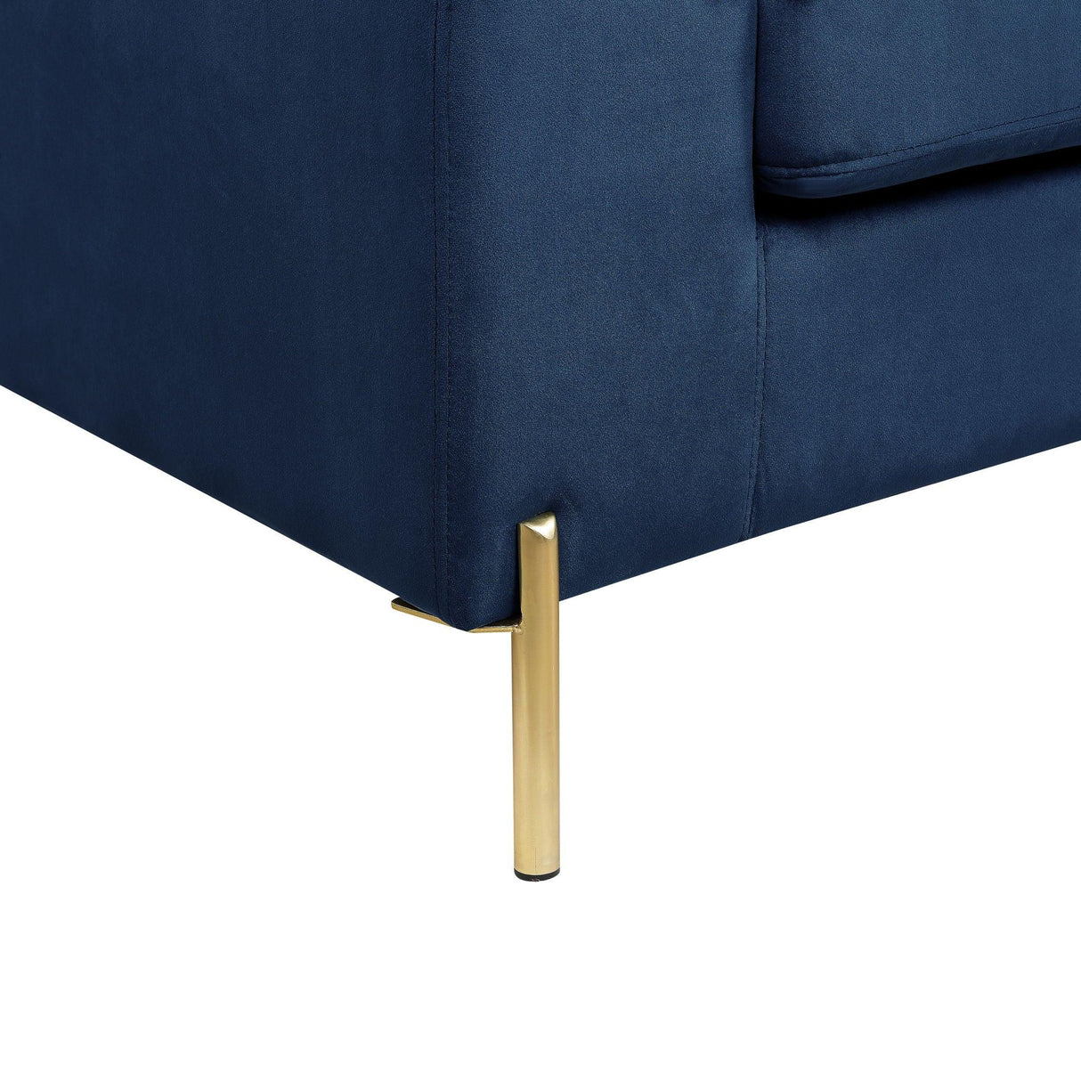 Shannon - Velvet Sectional Sofa With Chaise - Furniture Home Direct