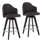 Ahoy - Contemporary Fixed Height Counter Stool With Round Footrest (Set of 2) - Furniture Home Direct