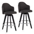 Ahoy - Contemporary Fixed Height Counter Stool With Round Footrest (Set of 2) - Furniture Home Direct