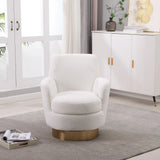 Teddy Swivel Barrel Chair, Swivel Accent Chairs Armchair For Living Room - Furniture Home Direct